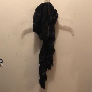 Black and silver scarf